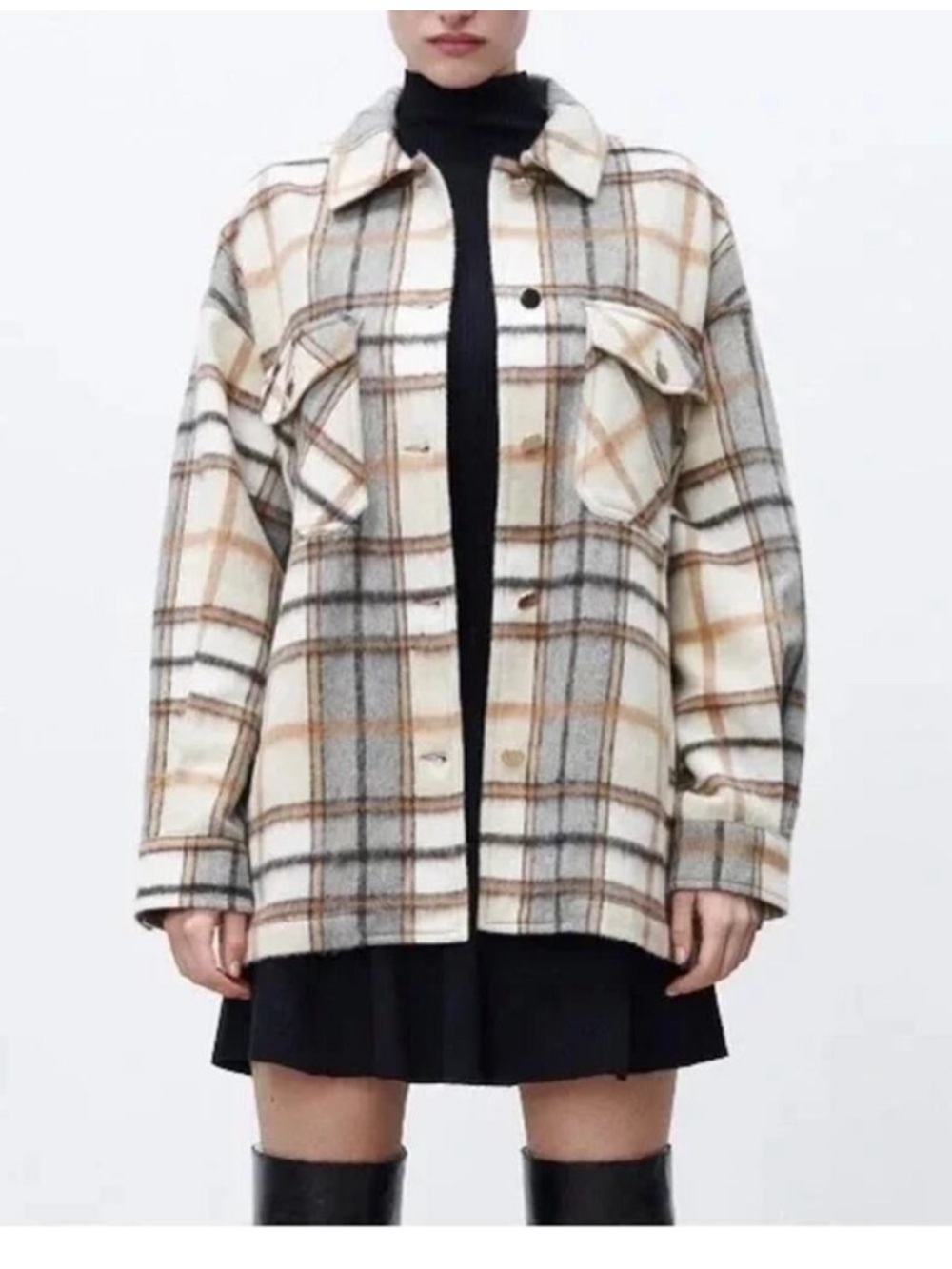 Zara Plaid Shacket